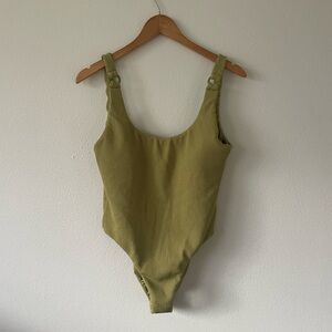 Volcom Light Olive Ribbed Women’s One Piece - New w/ Tags